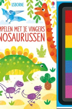 Stempelen met je vingers dino's